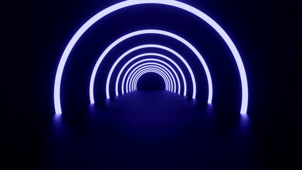 Animation of Abstract Digital Background Neon Light Seamless Looping.