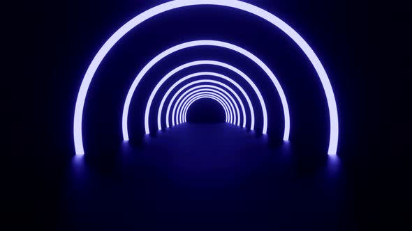 Animation of Abstract Digital Background Neon Light Seamless Looping.