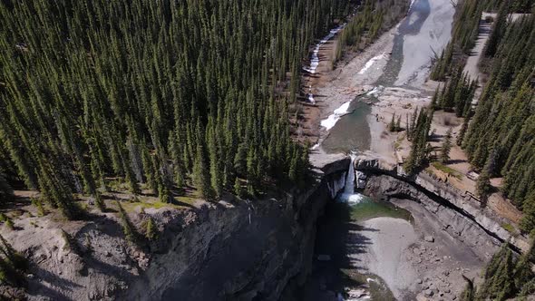 View Of Crescent Falls In Spring alt
