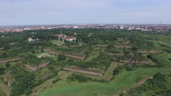 Aerial View Of Arad Medieval Fortress