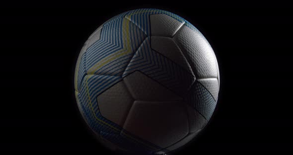Soccer ball rotating