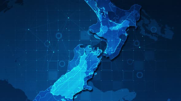 Business Map Technology New Zealand Concept alt