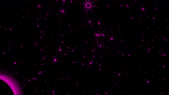 Defocused Colorful particles loopable bokeh background alt