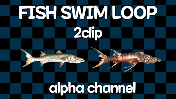 Fish 2 Clip Loop Alpha