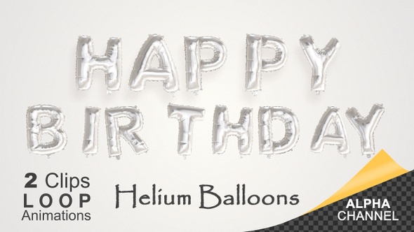 Happy Birthday Celebration Helium Balloons