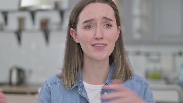 Portrait of Angry Young Woman Arguing and Being Annoyed alt