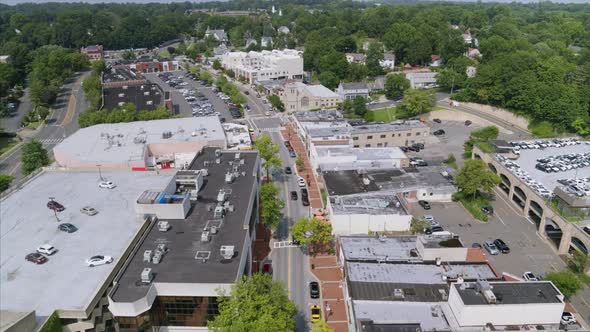 Birds Eye View of a Main Street in a Long Island Neighborhood alt