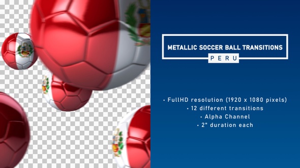 Metallic Soccer Ball Transitions - Peru