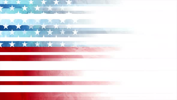 Grunge Concept Abstract USA Flag
