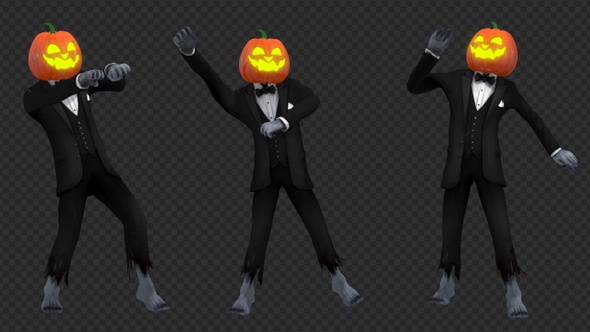 Halloween Horror Clown Man Dance (3 Pack)