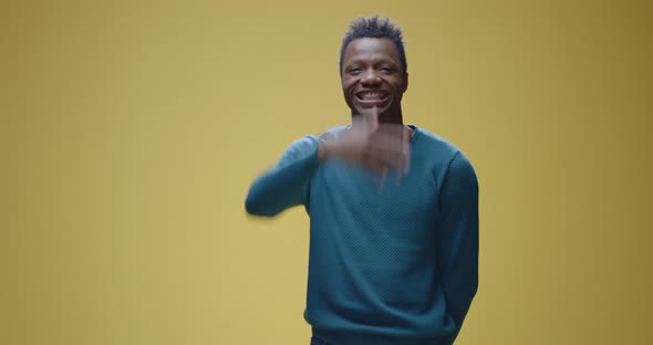 Young Man Showing Different Facial Expressions alt