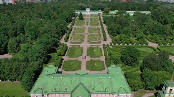 View From the Height of the Kuskovo Estate in Moscow Russia alt