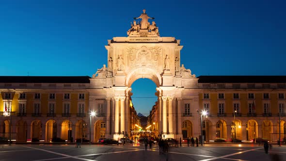 timelapse of Edward vii park in Lisbon, Portugal 