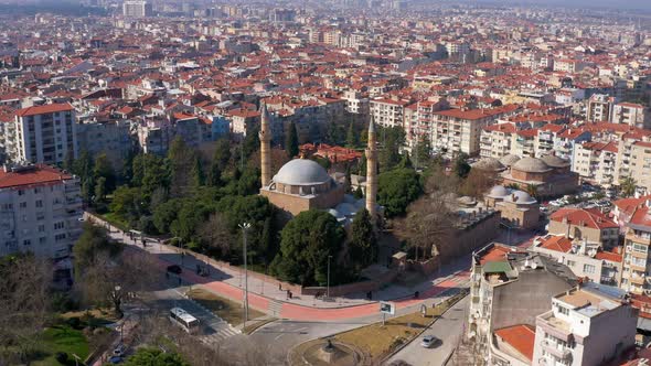 Mosque And City Aerial View 6