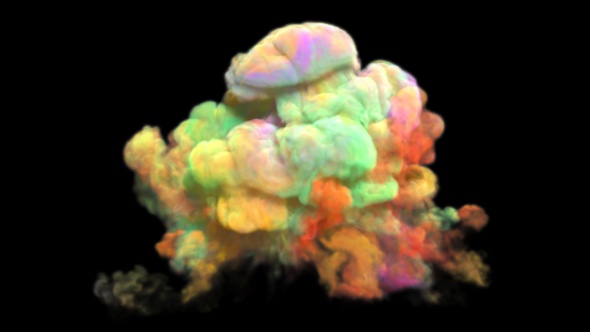 Colorful Smoke Explosion 04