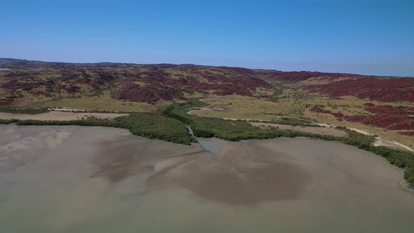 Withnell Bay, Burrup Peninsula, Karratha, Western Australia 4K Aerial Drone