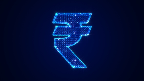 Currency Rupee Symbol Hologram alt