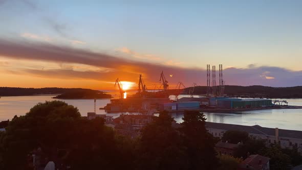 Sunset View to Shipbuilding Yard