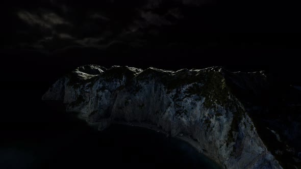 Fjord with Dark Storm Clouds alt