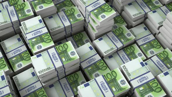 Money Bills Euro Banknotes 