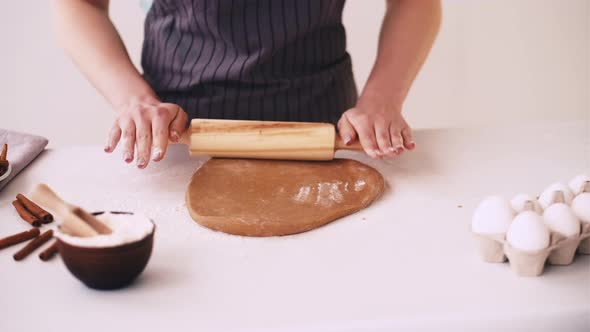 Home Baking Dough Rolling Hands Pastry Kitchen alt