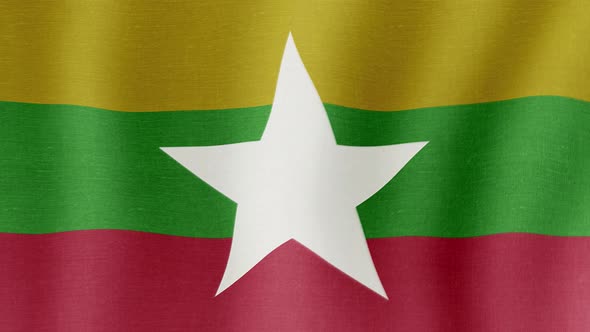 The National Flag of Myanmar