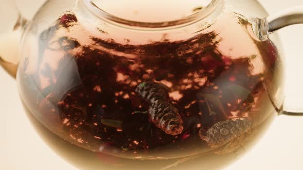 Black Tea with Cones Top View alt