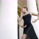 Bottom Angle View of Sensual Confident Young Ballerina Dancing at Columns Outdoors on Sunny Day - VideoHive Item for Sale