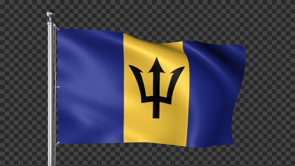 Barbados Flag alt