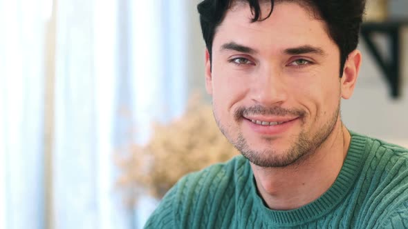 Close Up of Smiling Young AfroAmerican Man Lips Nad Teeth alt
