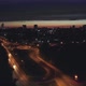 Aerial view of Roundabout road junction in night city 21 - VideoHive Item for Sale