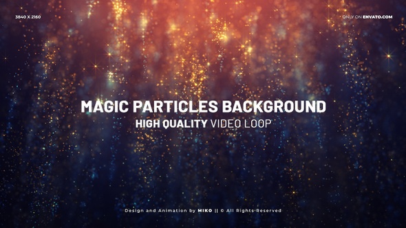 Magic Particles Background 4K