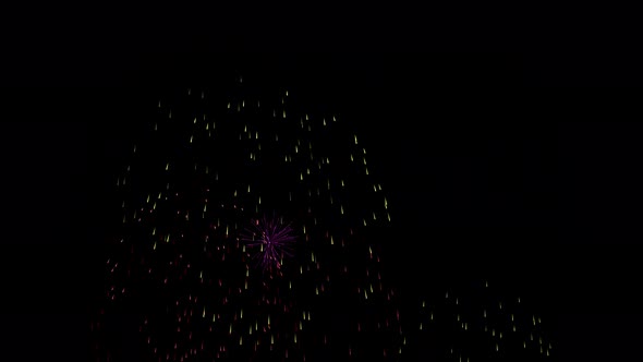 4K Coloured Fireworks