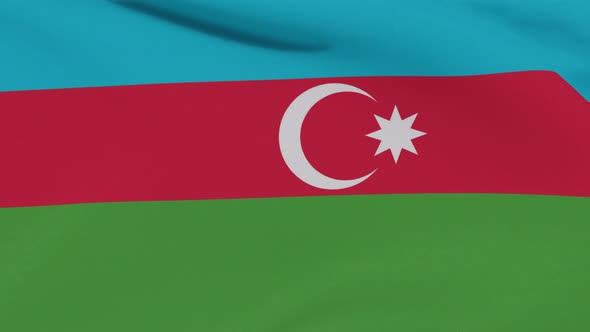 Flag Azerbaijan Patriotism National Freedom Seamless Loop alt