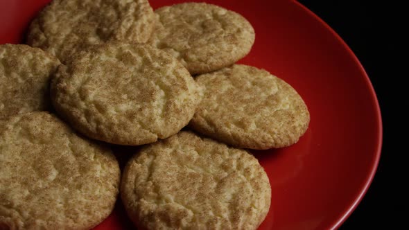 Cinematic, Rotating Shot of Cookies on a Plate - COOKIES 124 alt