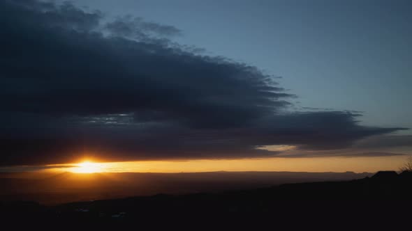 Fascinating Cloud Sunrise Wide Angle Timelapse