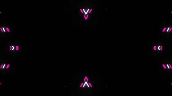 Disco Concert Neon Pink and White VJ Looping Background