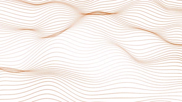 Brown Color Particle Line Wave In White Background alt