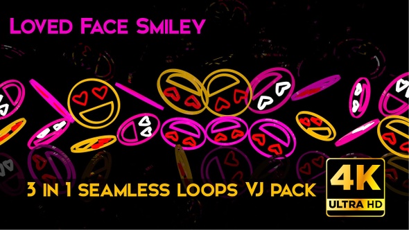 Loved Face Smiley VJ Loops