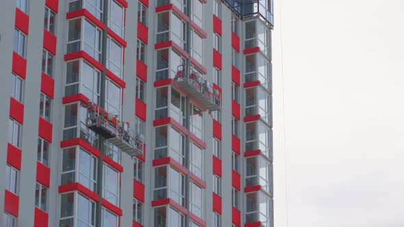 Facade Cleaning Work Time Lapse alt