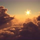 Fly Above the Clouds at Sunset 4k - VideoHive Item for Sale