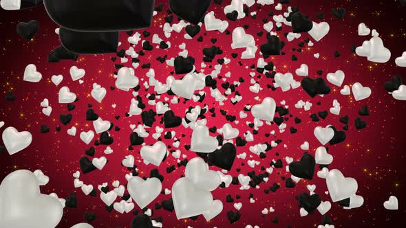 Black And White Hearts 4k alt