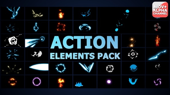 Action Elements Pack | Motion Graphics