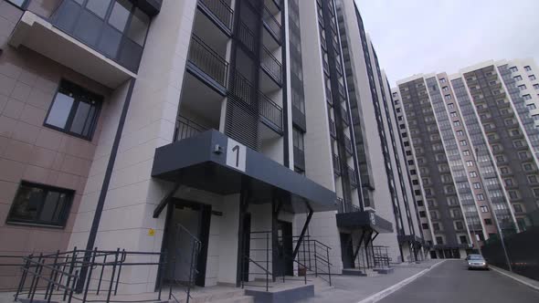 Apartment Buildings with Numbered Porches in District alt