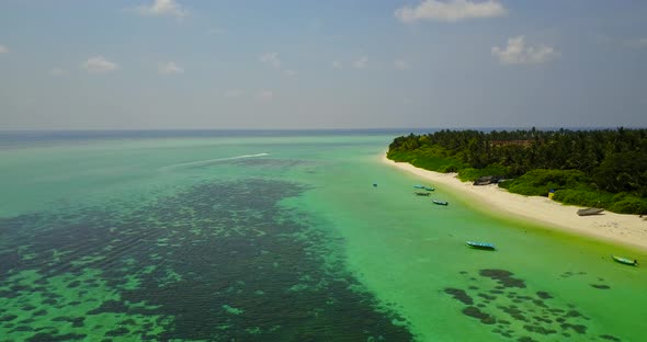 Wide overhead abstract view of a summer white paradise sand beach and aqua turquoise water background alt