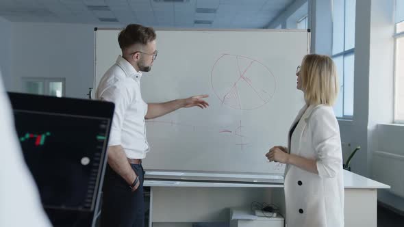 Girl Explains to Her Coworker Business Diagram alt