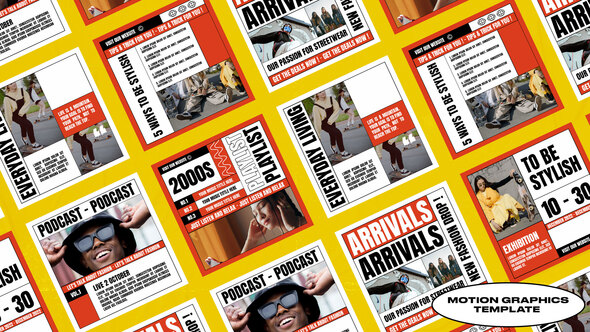 Exotic Streetwear Fashion Post | Mogrt Premiere Pro template preview