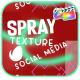 Spray Texture Social Media Slides | FCPX