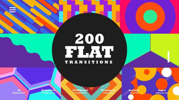 Flat Transitions Elements template preview