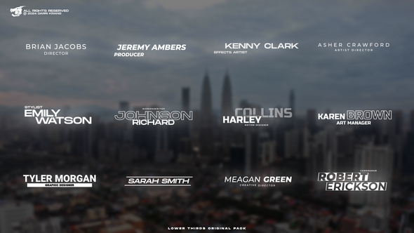 Lower Thirds Pack / AE Elements template preview